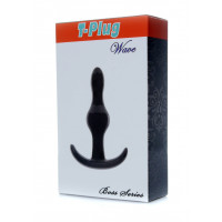 Анальна пробка B - Series EasyLove T-Plug Wave, чорна