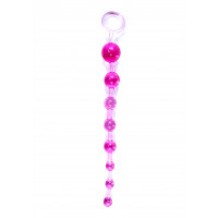 Анальний ланцюжок B - Series EasyLove Jelly Anal, рожевий