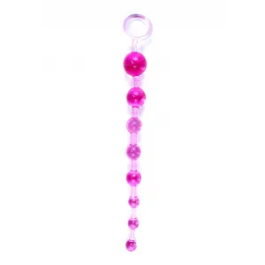 Анальний ланцюжок B - Series EasyLove Jelly Anal, рожевий