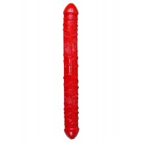 Подвійний фалоімітатор B - Series EasyLove Flexible Double Dong, червоний
