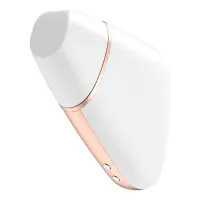 Вакуумний стимулятор клітора з вібрацією для жінок Satisfyer Love Triangle, білий