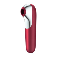 Вакуумний стимулятор клітора для жінок Satisfyer Dual Love, бордовий