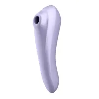 Вакуумний стимулятор клітора для жінок Satisfyer Dual Pleasure, фіолетовий — Переглянути зображення 1