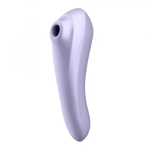 Вакуумний стимулятор клітора для жінок Satisfyer Dual Pleasure, фіолетовий