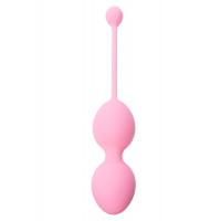 Вагінальні кульки Boss Series Silicone Kegel Balls, силіконові, 36 мм, 165 г, рожеві