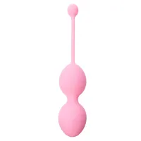 Вагінальні кульки Boss Series Silicone Kegel Balls, силіконові, 36 мм, 165 г, рожеві