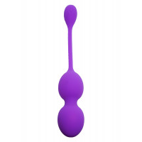 Вагінальні кульки Boss Series Silicone Kegel Balls, 80 г, 32 мм, фіолетові