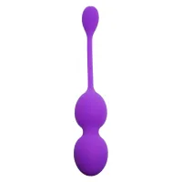 Вагінальні кульки Boss Series Silicone Kegel Balls, 80 г, 32 мм, фіолетові