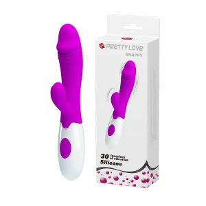 Вібратор з кліторальною стимуляцією Pretty Love Snappy Purple