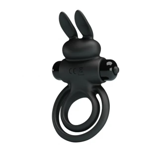 Ерекційне кільце з вібрацією Pretty Love Vibrant Penis Ring III, чорне