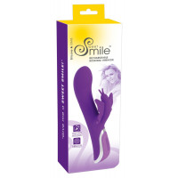 Вібратор кролик Sweet Smile Rechargeable Rotating, фіолетовий