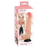 Вібратор на присосці Nature Skin Dancing Dick, тілесний — Просмотреть изображение 1