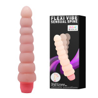 Вібратор Baile Flexi Vibe Sensual Spine, тілесний