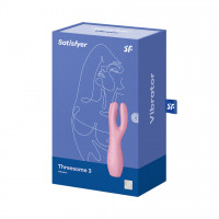 Кліторальний вібратор Satisfyer Threesome 3, рожевий