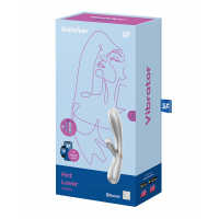 Вібратор з підігрівом Satisfyer Hot Lover, срібний