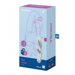 Вібратор з підігрівом Satisfyer Hot Lover, срібний