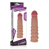 Насадка на член Lovetoy Pleasure X-Tender Penis Sleeve Flesh 2, тілесний — Переглянути зображення 1