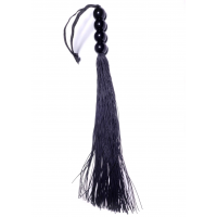 Батіг Silicone Whip, Fetish Boss Series, 35,5 см, чорний