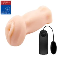 Штучна вагіна з вібрацією Crazy Bull Pocket Pussy Ruby, тілесна — Переглянути зображення 1