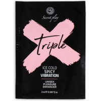 Збуджуючий гель з ефектом вібрації Secret Play Triple X Icy Cold Spicy Vibration, 2 мл
