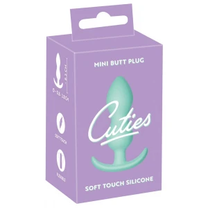 Анальна пробка Cuties Mini Butt Plug, бірюзова