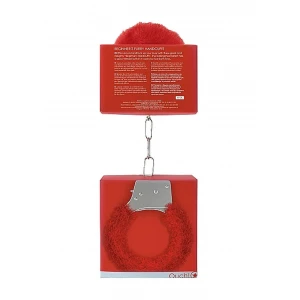Наручники Beginner's Handcuffs Furry, червоні