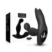 Вібростимулятор простати з ротацією Prostate Massager Bat King, чорний — Переглянути зображення 1