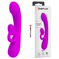 Вібратор Pretty Love Full Cover Silicone Sincere, фіолетовий