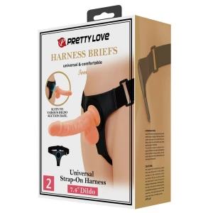 Страпон ON PRETTY LOVE HARNESS BRIEFS TOM
