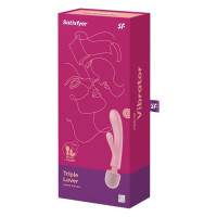 Універсальний вібромасажер Satisfyer Triple Lover, рожевий