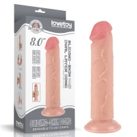 Фалоімітатор 8' Sliding Skin Dual Layer Dong