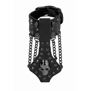 Прикраса на руку Skulls & Bones Skull Bracelet With Chains, чорна