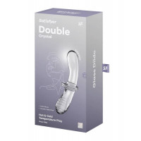 Фалоімітатор Satisfyer Double Crystal, прозорий