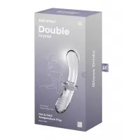 Фалоімітатор Satisfyer Double Crystal, прозорий