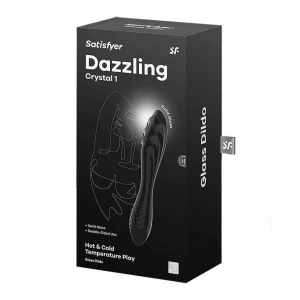 Фалоімітатор Satisfyer Dazzling Crystal 1, чорний