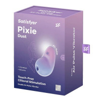 Вакуумний стимулятор клітора для жінок з вібрацією Satisfyer Pixie Dust, фіолетовий