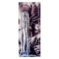 Насадка на пеніс B-Series Perfect Sleeve Soft Penis Extension, прозора — Просмотреть изображение 1