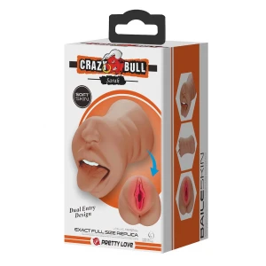 Мастурбатор ротик/вагіна CRAZY BULL SARAH