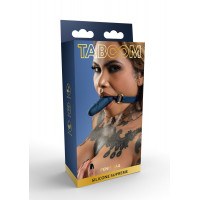 Кляп у вигляді фалоса Taboom Silicone Penis Ball Gag, синій