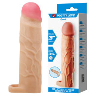 Насадка  на пеніс PRETTY LOVE Gerd Flesh, Extend your penis lenghth 3'' (76mm)