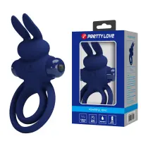 Ерекційне кільце з вібрацією PRETTY LOVE Powerful ring, 10 vibration functions — Просмотреть изображение 1