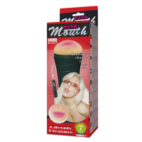 Мастурбатор ротик з вібрацією Pink Butt