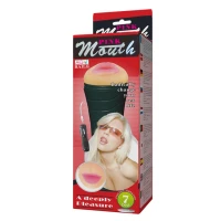Мастурбатор ротик з вібрацією Pink Butt — Переглянути зображення 1