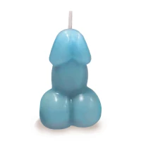 Свічка Edens Candle Vanilla Scented Penis, блакитна — Просмотреть изображение 1