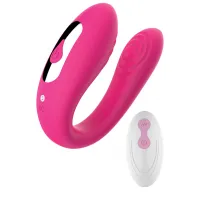 Вібратор для пар Massager Dual Vibrator USB 5 Functions / Remote Control — Переглянути зображення 1