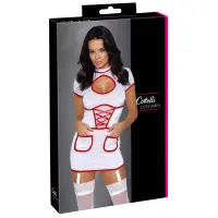Рольовий костюм медсестри Cottelli Costumes, білий, XL — Просмотреть изображение 1