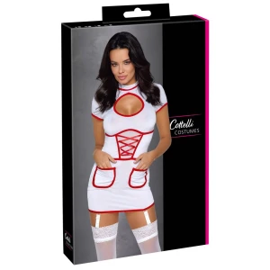 Рольовий костюм медсестри Cottelli Costumes, білий, XL