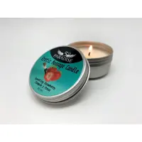 Масажна свічка 5th Paradise Erotic Massage Candle Sparkling Strawberry, полуниця і шампанське, 30 мл — Просмотреть изображение 1