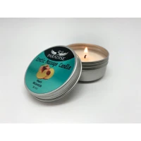 Масажна свічка 5th Paradise Erotic Massage Candle Peach, персик, 30 мл — Переглянути зображення 1