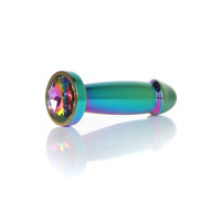 Анальна пробка Boss Series Plug Jewellery Multicolour Penis Plug, прозора, S